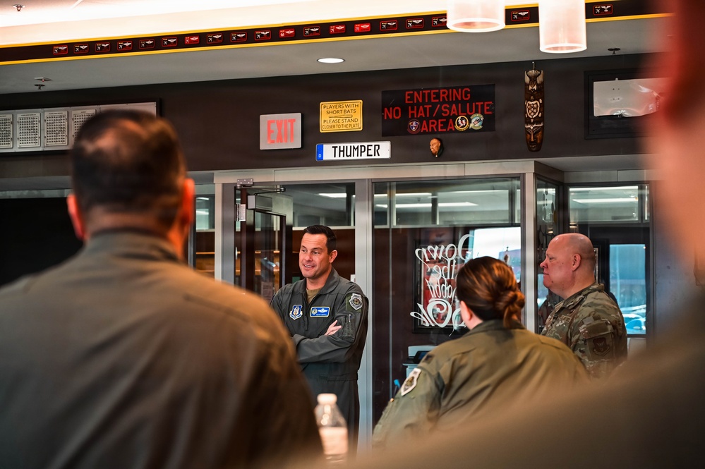 Brig. Gen. Kevin Merrill, 10th Air Force Commander, Conducts Leadership Visit with 513th ACG