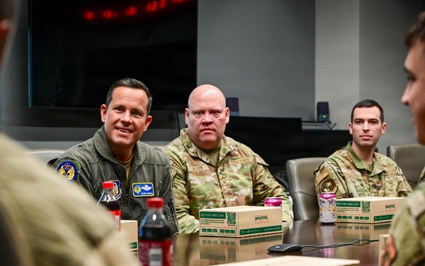 Brig. Gen. Kevin Merrill, 10th Air Force Commander, Conducts Leadership Visit with 513th ACG