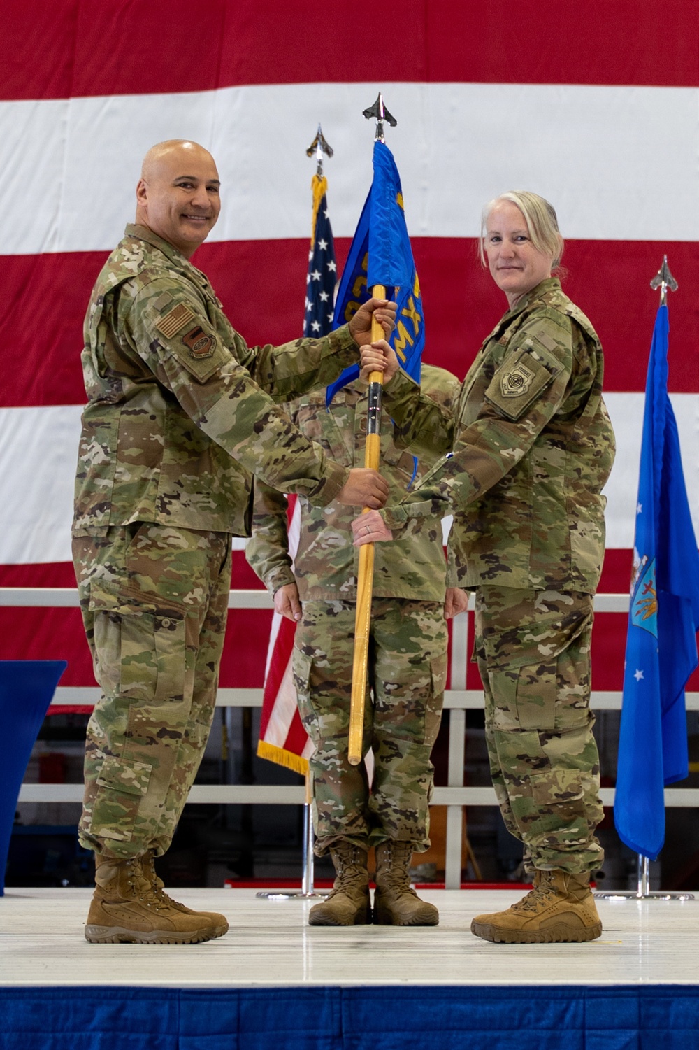 U.S. Air Force Lt. Col. Bethany Ransier assumes command of 932nd Maintenance Group