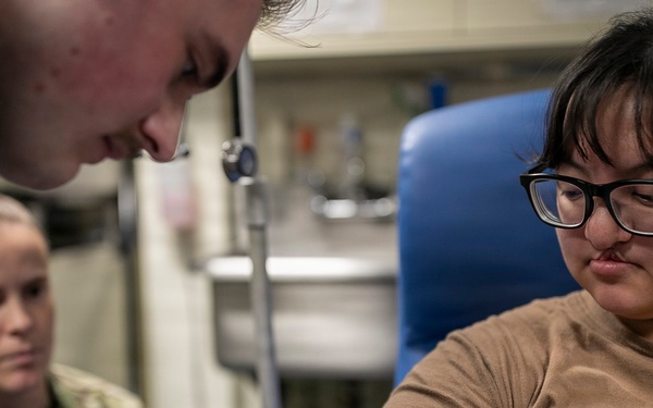 USS Tripoli Conducts Walking Blood Bank Pre-Screenings