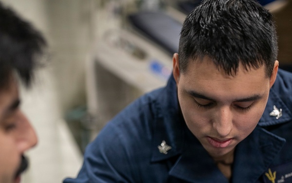 USS Tripoli Conducts Walking Blood Bank Pre-Screenings