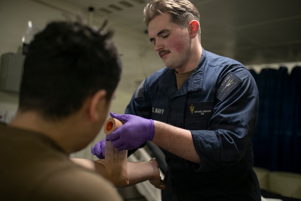 USS Tripoli Conducts Walking Blood Bank Pre-Screenings