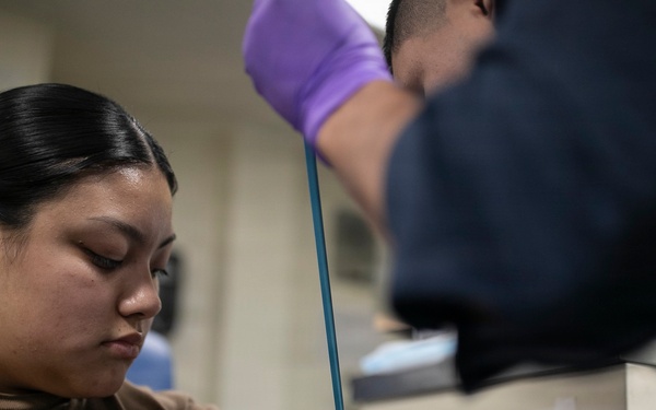 USS Tripoli Conducts Walking Blood Bank Pre-Screenings