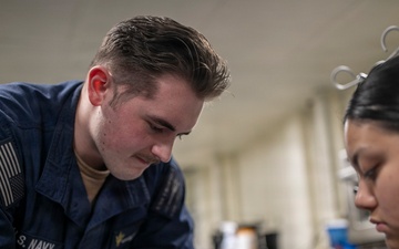 USS Tripoli Conducts Walking Blood Bank Pre-Screenings