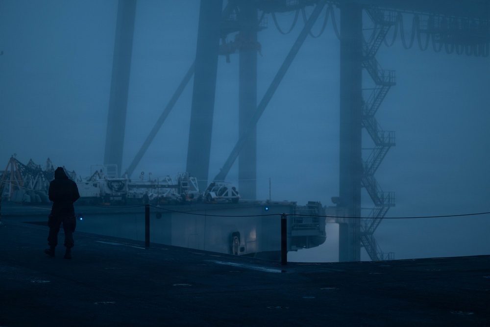 USS Theodore Roosevelt Indian Island Morning