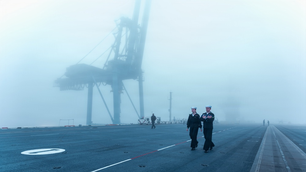 USS Theodore Roosevelt Indian Island Morning