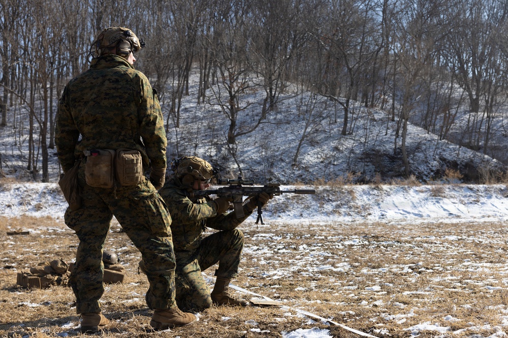 Marines Conduct a Zeroing Range during Korea Viper 26.2