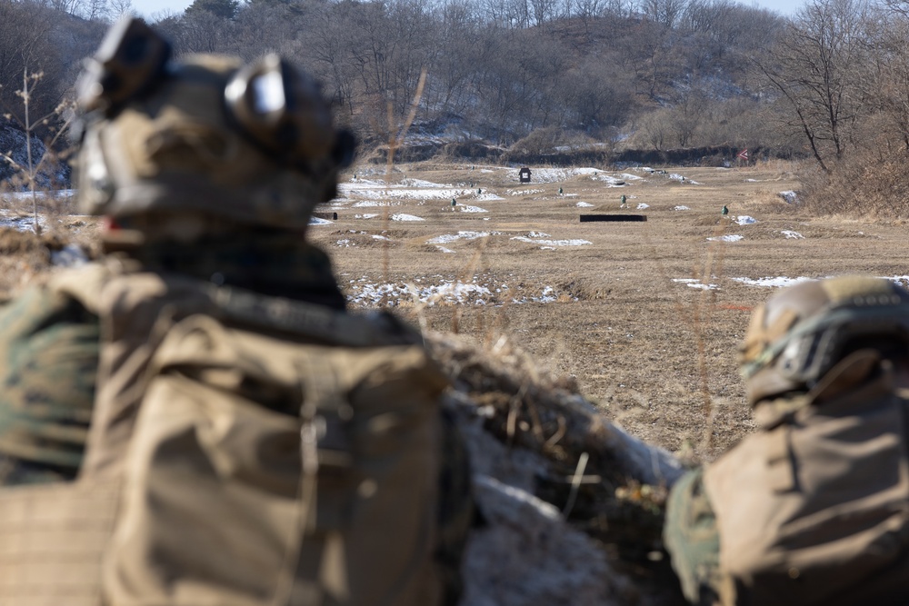 Marines Conduct Live Fire Team Attacks during Korea Viper 26.2