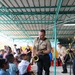 U.S. Naval Forces Europe and Africa Band (Topside Brass Band) perform for students and teachers at Vent d'un Rêve