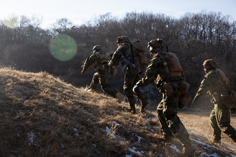 Marines Conduct Live Fire Team Attacks during Korea Viper 26.2