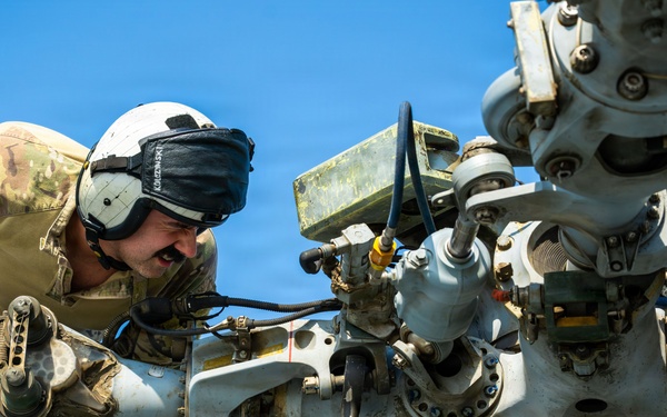 USS Santa Barbara Conducts Flight Operations in the Arabian Gulf