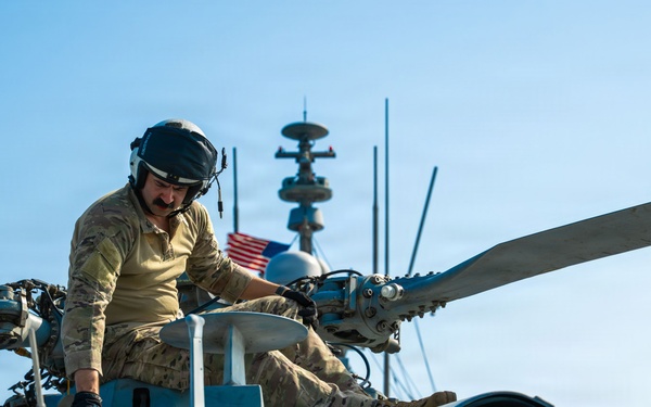 USS Santa Barbara Conducts Flight Operations in the Arabian Gulf