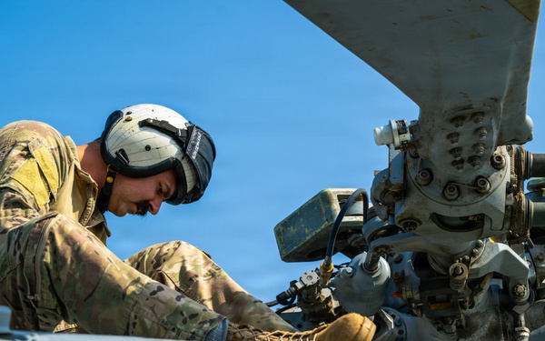 USS Santa Barbara Conducts Flight Operations in the Arabian Gulf
