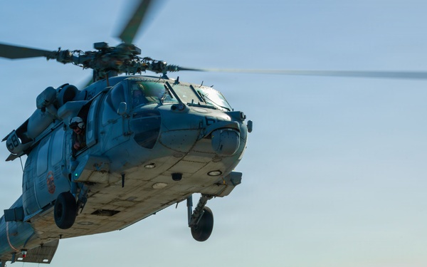 USS Santa Barbara Conducts Flight Operations in the Arabian Gulf