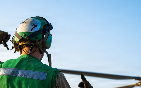 USS Santa Barbara Conducts Flight Operations in the Arabian Gulf