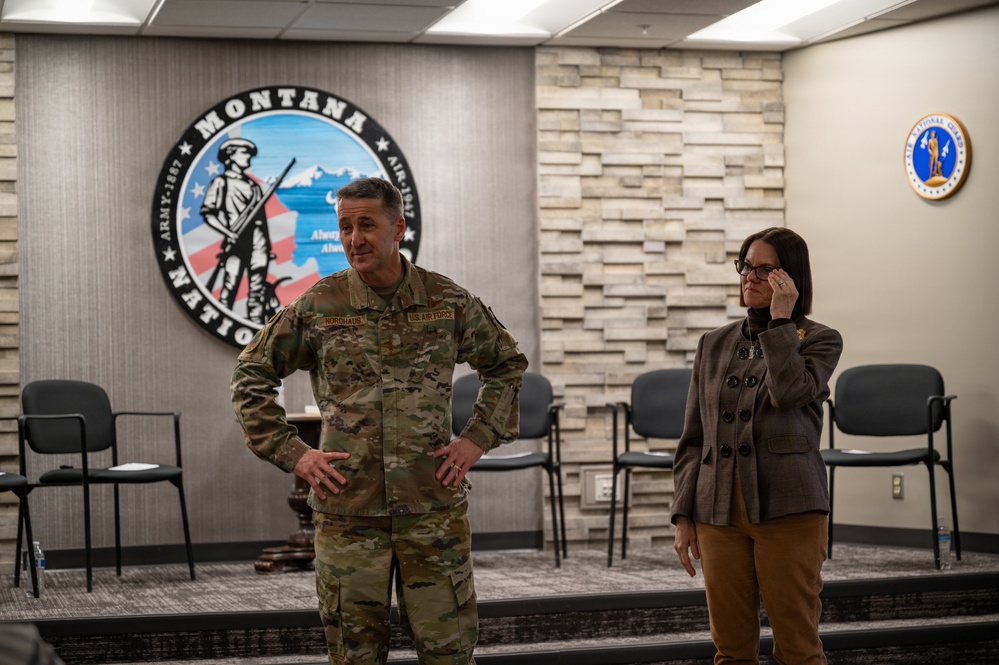 Nordhaus visits Montana Guardsmen