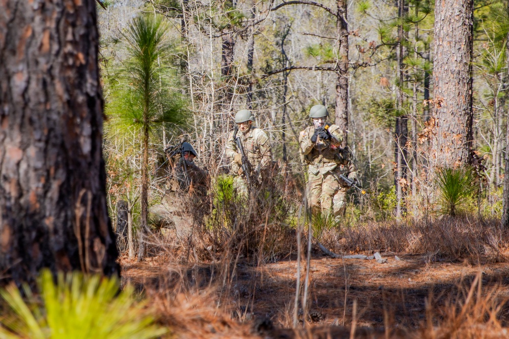OCS Candidates conduct STX lanes.