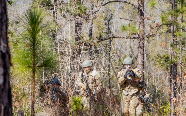 OCS Candidates conduct STX lanes.