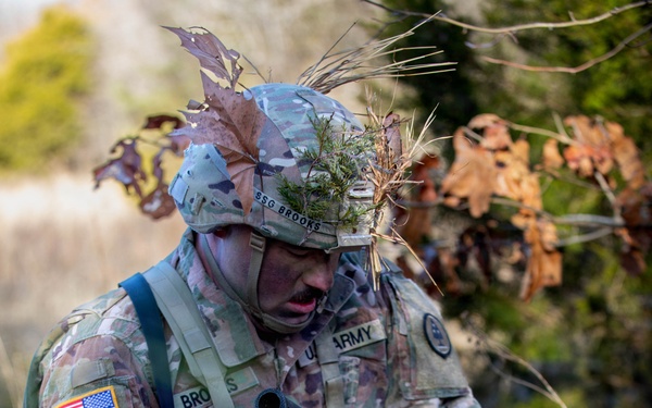 Soldiers compete in the 30th Troop Command Brigade Best Warrior Competition