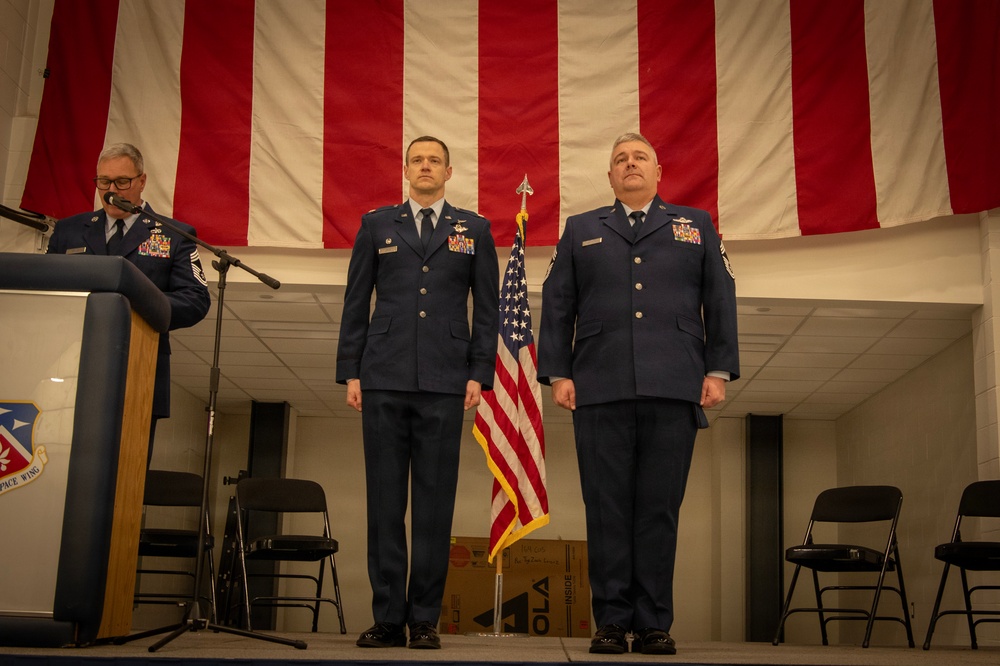 The 179th Cyberspace Wing held a promotion ceremony for Chief Matthew Isganitis