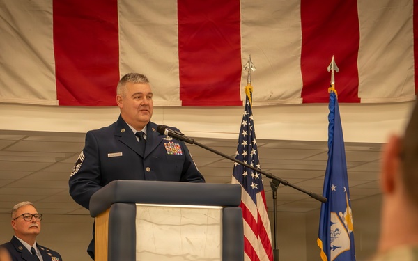 The 179th Cyberspace Wing held a promotion ceremony for Chief Matthew Isganitis