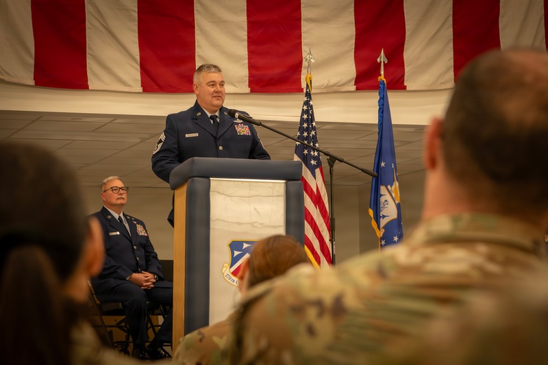 The 179th Cyberspace Wing held a promotion ceremony for Chief Matthew Isganitis