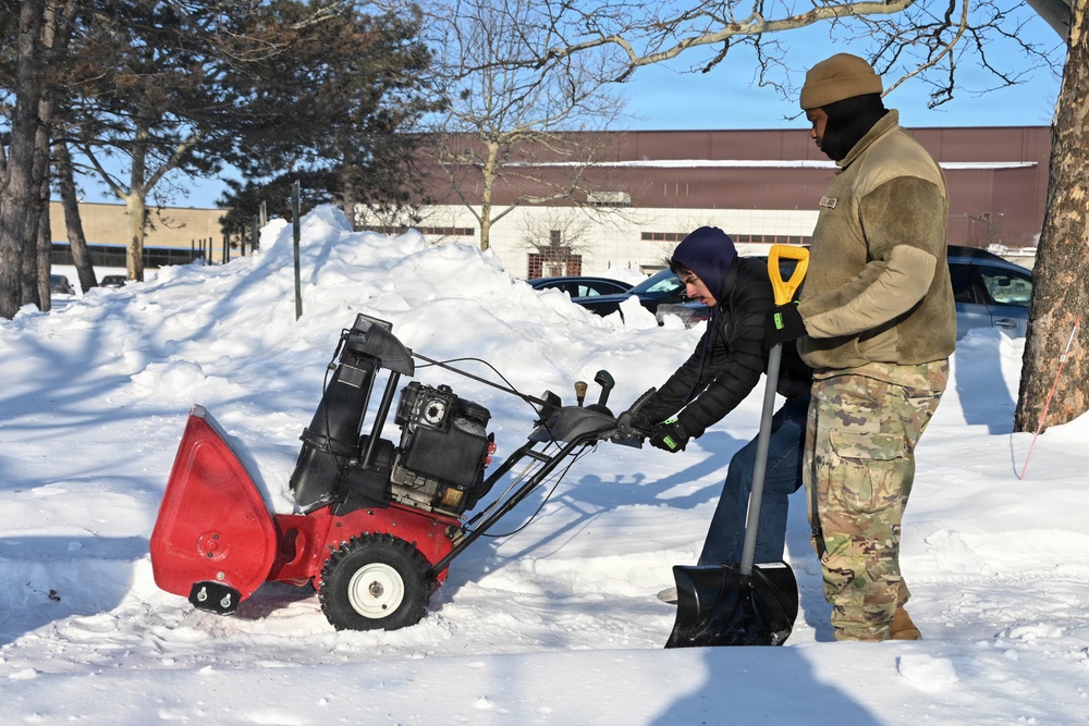 Snow Removal at 105th AW