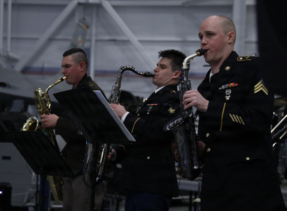 23rd Army Band Members perform at Hill Aerospace Museum