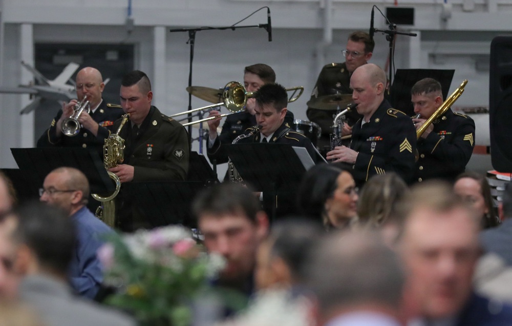 23rd Army Band Members perform at Hill Aerospace Museum