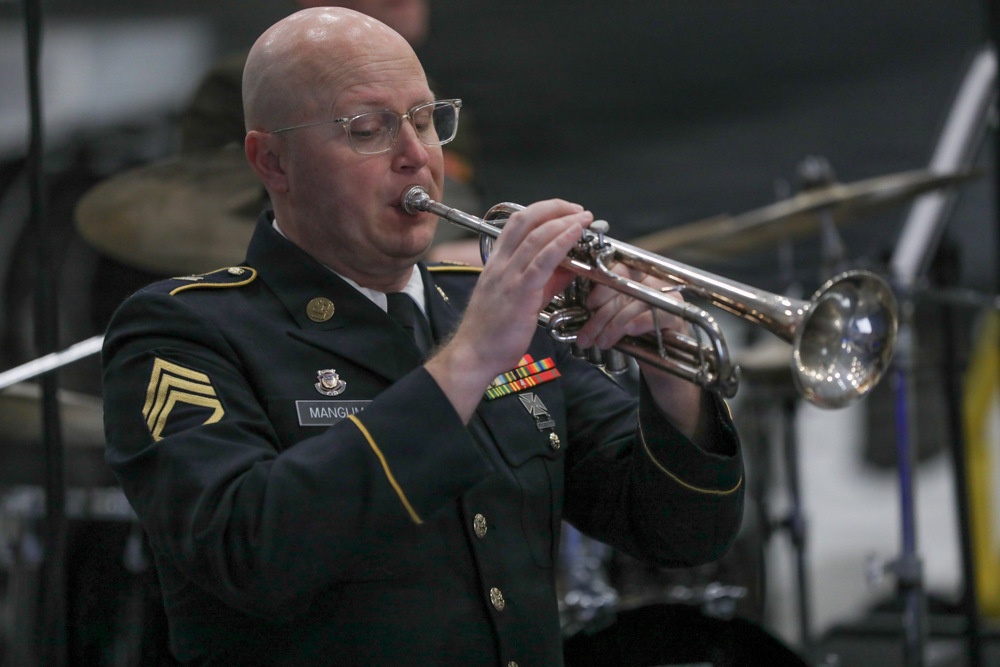 23rd Army Band Members perform at Hill Aerospace Museum