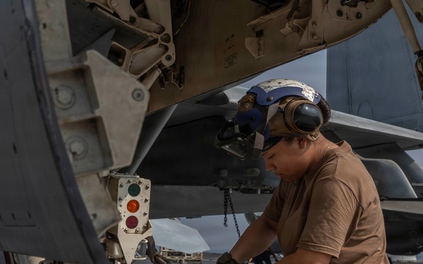 Abraham Lincoln Conducts Routine Operations