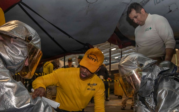 Abraham Lincoln Conducts Mass Casualty Drills