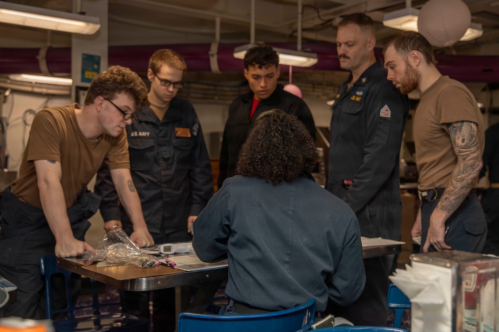 Abraham Lincoln Conducts Mass Casualty Drills