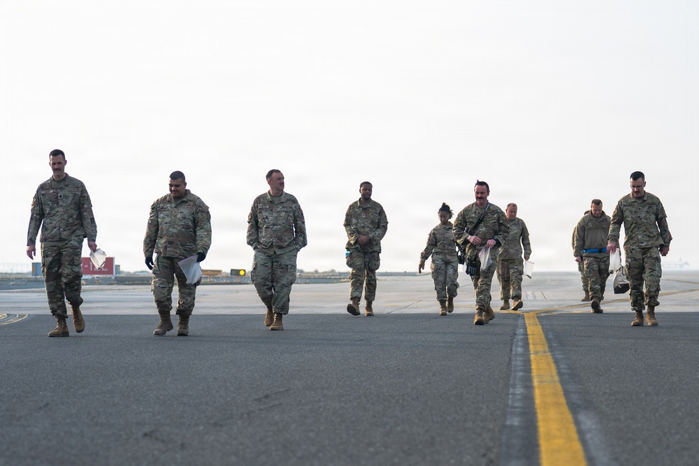 386TH AEW Performs FOD Walk, Recovers A-10C Aircraft After Flight