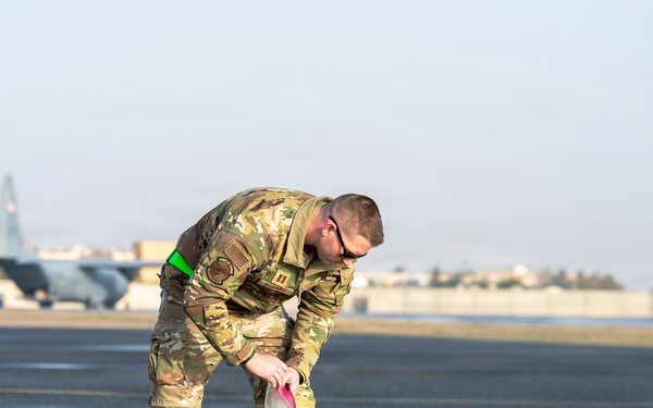 386TH AEW Performs FOD Walk, Recovers A-10C Aircraft After Flight