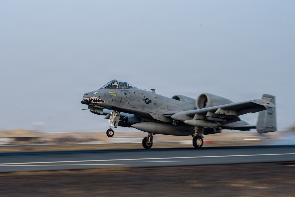 386TH AEW Performs FOD Walk, Recovers A-10C Aircraft After Flight