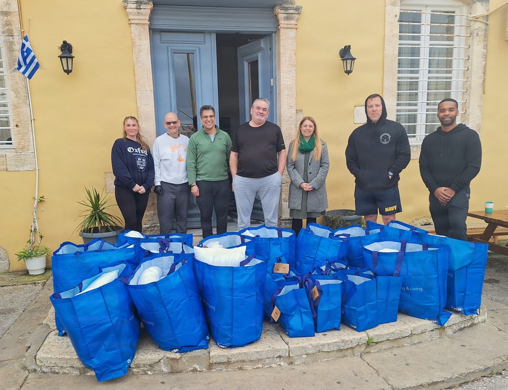 NSA Souda Bay Chief Petty Officer Association Delivers Donations to the Child and Youth Protection Annex of Chania