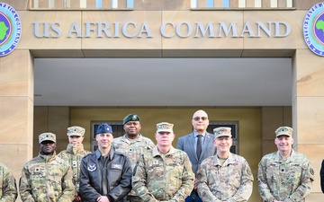 Marshall Center fellows visit U.S. Africa Command to prepare for leadership roles