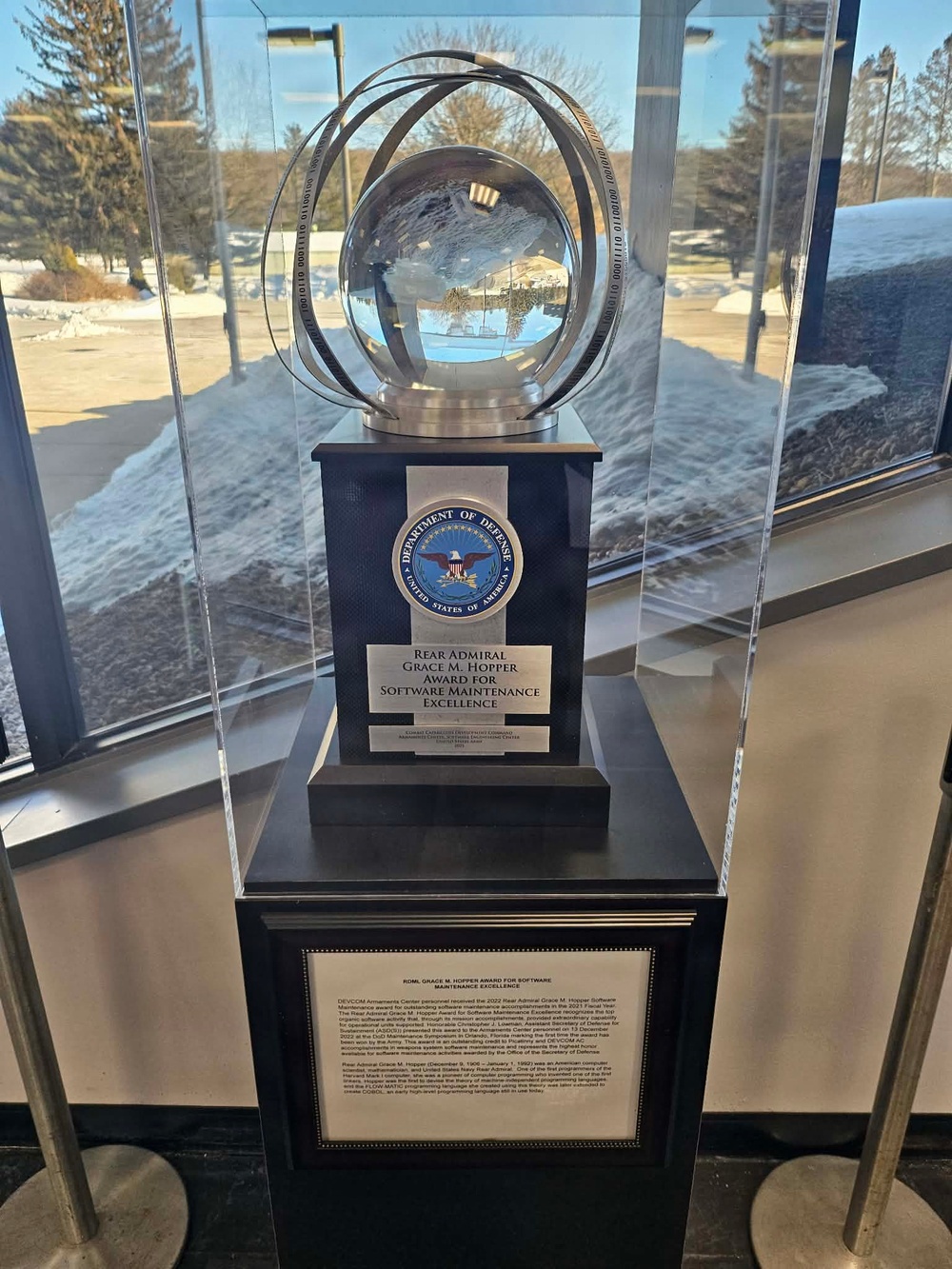 Sustained Excellence: Armaments Center Secures Second Hopper Award for Software Maintenance Prowess