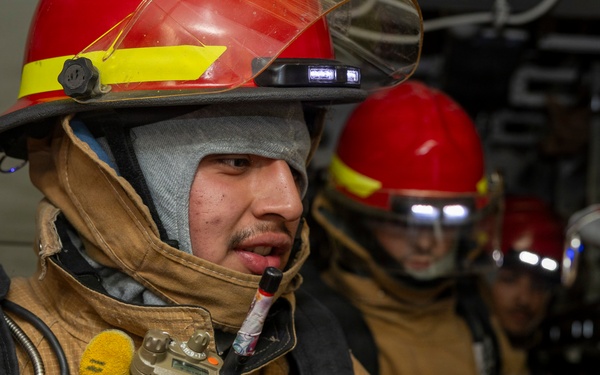 USS Delbert D. Black (DDG 119) Conducts a Damage Control Drill