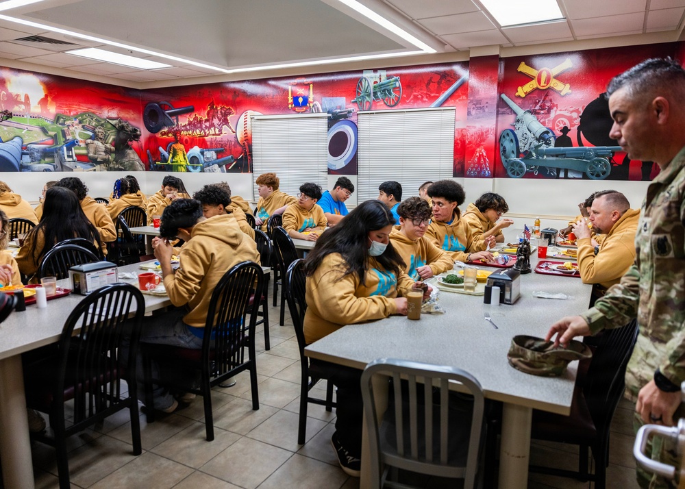 Lawton Public Schools AIM Program Visits Fort Sill