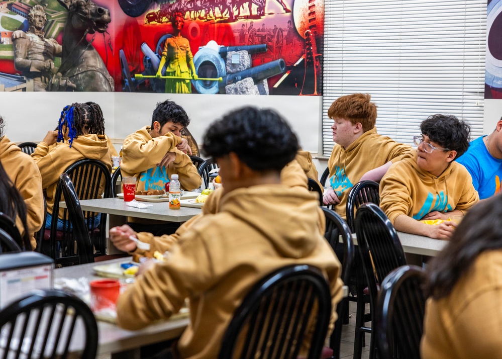 Lawton Public Schools AIM Program Visits Fort Sill