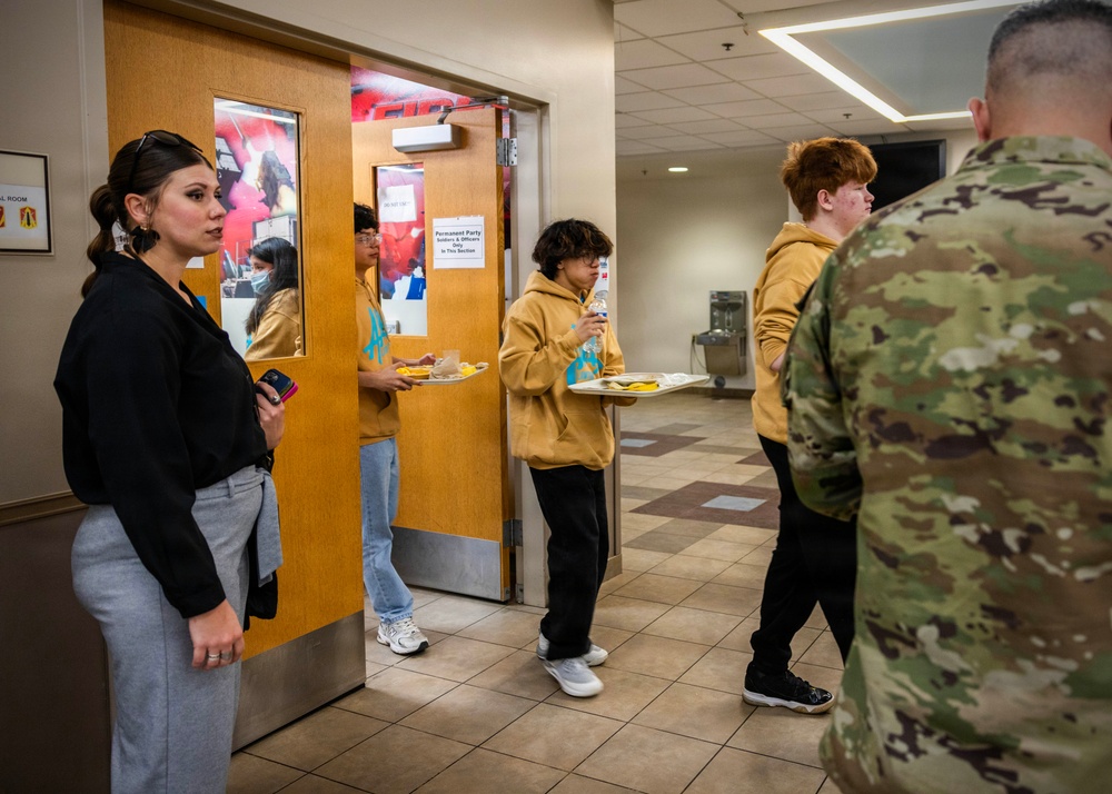 Lawton Public Schools AIM Program Visits Fort Sill