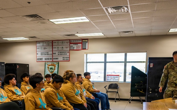 Lawton Public Schools AIM Program Visits Fort Sill