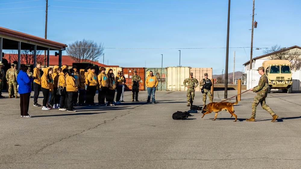 Lawton Public Schools AIM Program Visits Fort Sill