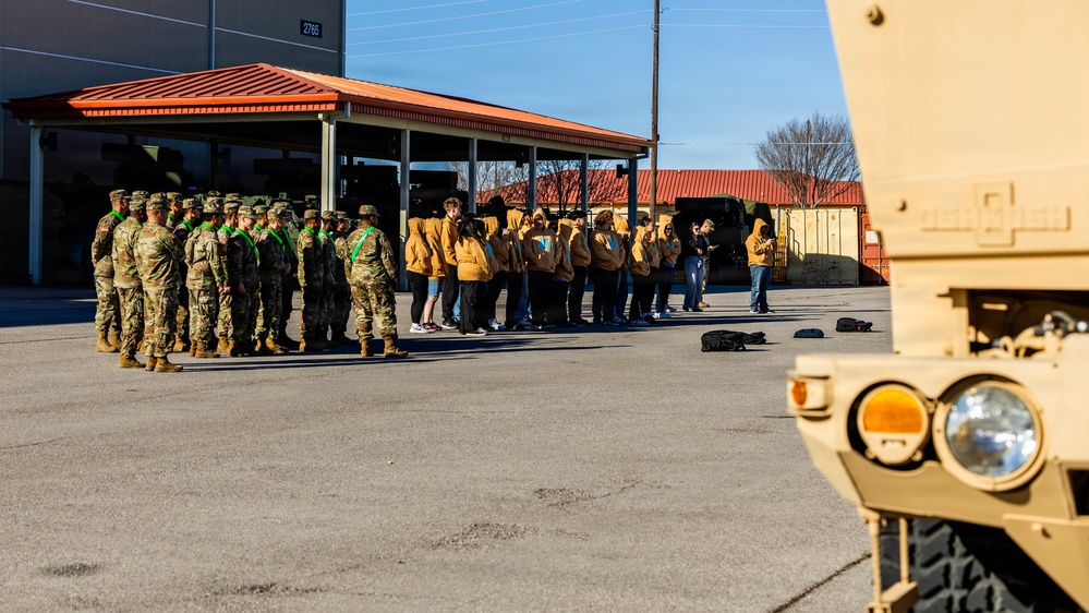 Lawton Public Schools AIM Program Visits Fort Sill