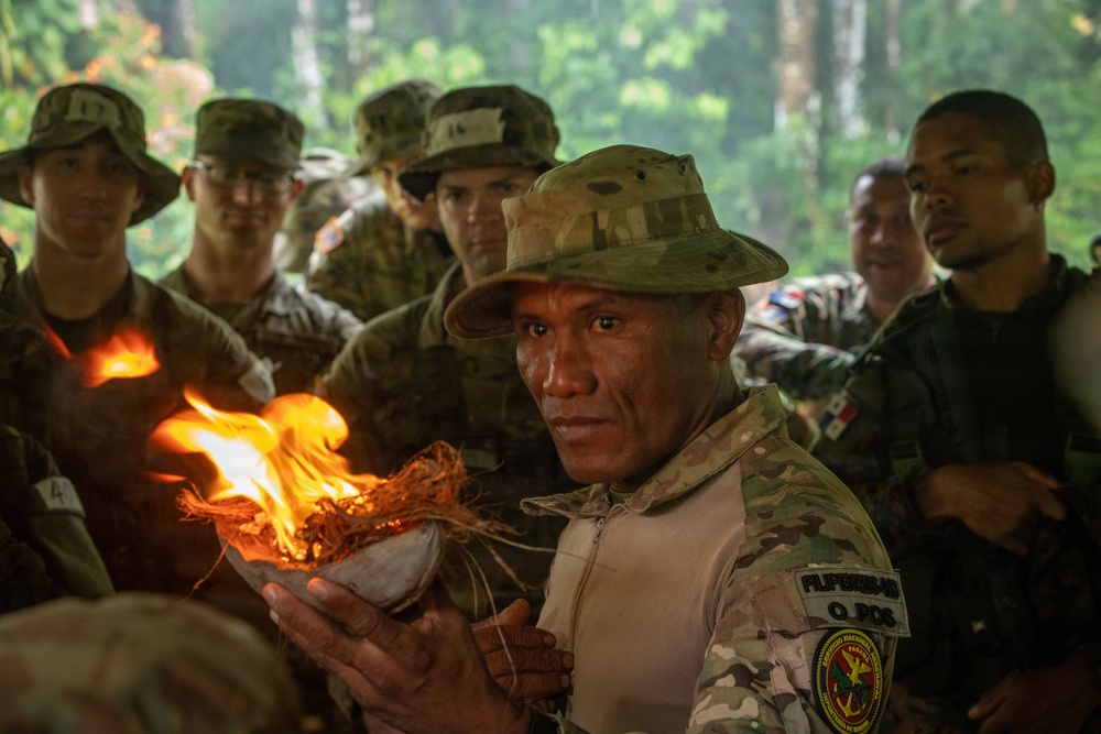 Jungle Operations Training Course-Panama: Primitive Fire Training