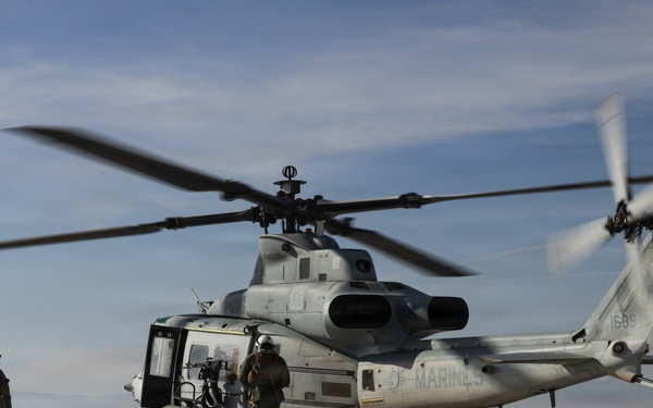 HMLA-367 conducts live-fire training
