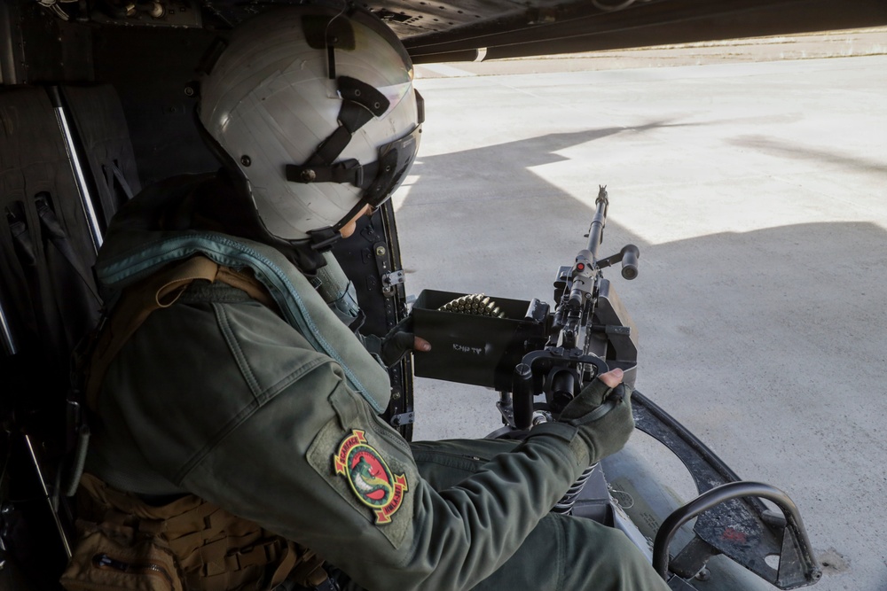 HMLA-367 conducts live-fire training