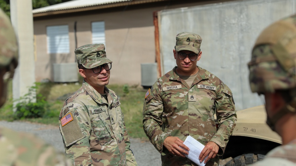 1st MSC Soldiers attend Drivers Training at Camp Santiago